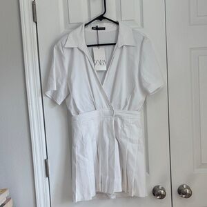 Zara Ivory Wrap Romper